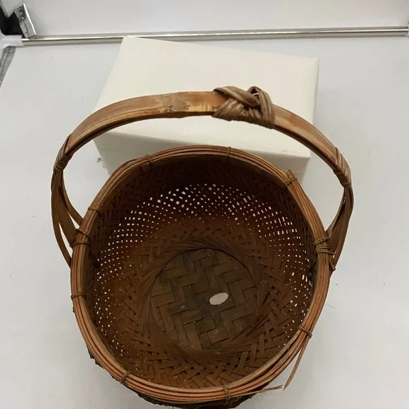 Vintage 20th Century Asian Ikebana Flower Basket